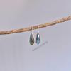 Natural Labradorite Teardrop Dangle, Sterling Silver Long Earrings, Crystals Bohemian Simple Jewelry for Women, Unique Cute Gift Ideas