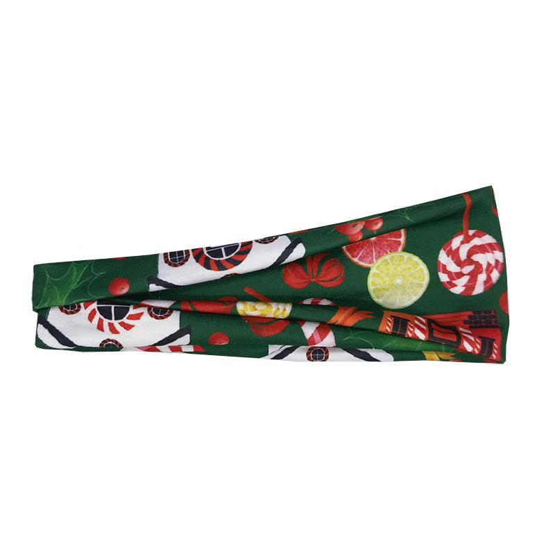 European & American Christmas Sweatband: Fitness, Yoga, Running Sports Headband