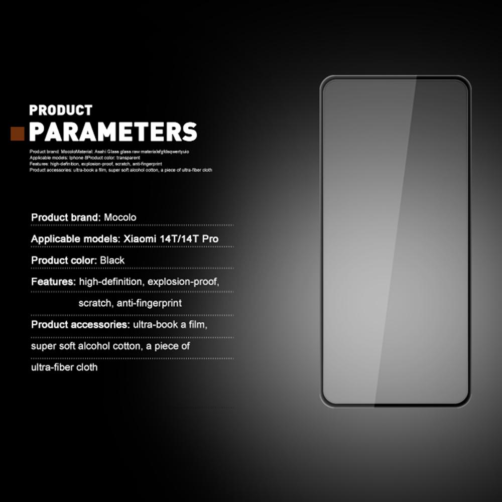 MOCOLO For Xiaomi 14T/14T Pro Screen Protector Anti-Shatter Silk Printing Tempered Glass Film