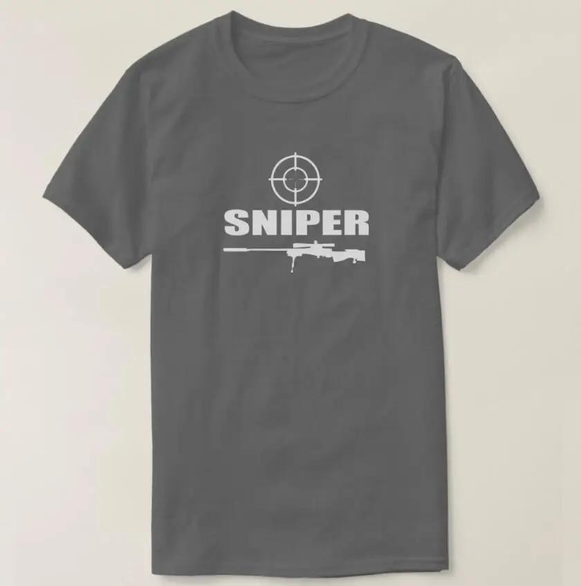 Army Sniper Gun Military Men Shoot TShirt Short Sleeve Casual 100 Cotton ONeck Summer Shirt