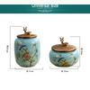 Ceramics Storage Tea Pot Jar Spice Bottle Home Desktop Candy Jars Storage Box Organizer Modern Home Decor