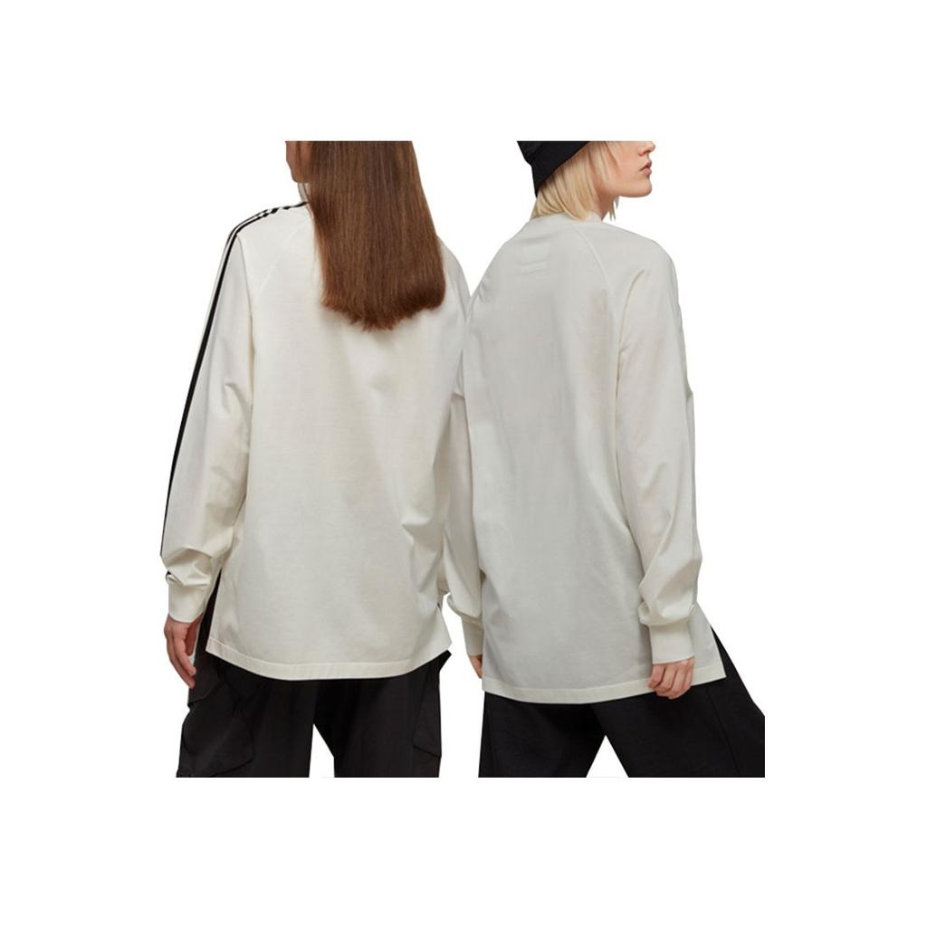 Y-3 Stripes Long-Sleeve Tee Off White/Black Men Tops IA1421