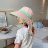 Summer Hats For Children Girls and Boys Big Brim Shawl Sunscreen Outdoor Fisherman Cap Bucket Hat Breathable Traveling Sun Hat