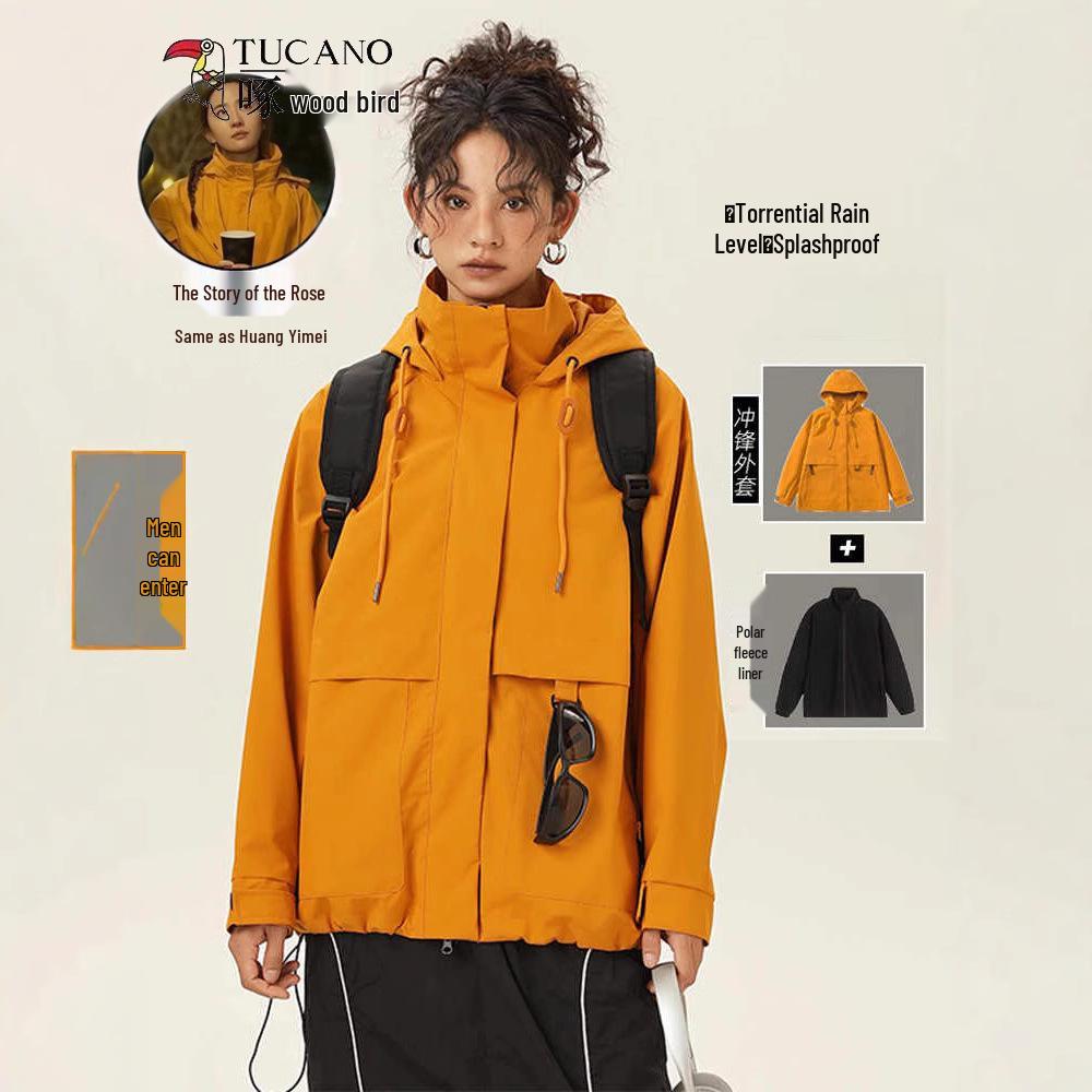 

Woodpecker Unisex 3-in-1 Storm Jacket for Spring & Autumn 2025 - Outdoor Workwear & Mountaineering XL [Height 175-185cm, Weight 140-165kg]