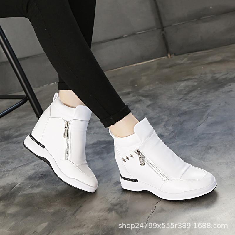 Innere Erhöhung Damenschuhe neue Frühjahrs- und Sommerschuhe Freizeit-Single-Schuhe mit Keilabsatz Damensport-Schuhe