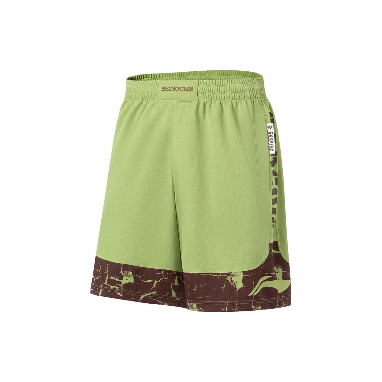 Li-Ning BadFive Basketball Reversible Shorts Moss Green Men s AAPT011-3 M