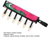 Portable Clothes Hanger Clothes Drying Hanger with 6 Clips Foldable Travel Laundry Organizer for Clothes Drying Rod Wardrobe Storage