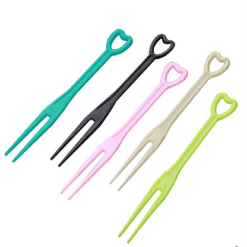 Kashicong Disposable Plastic Fruit Forks