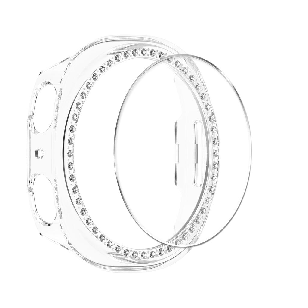 Diamond Case+ Glass For Samsung galaxy watch 8 40mm 44mm Accessories PC Protective Bumper shell for galaxy watch 8 cover