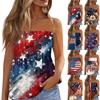 Tube Tops For Women,Cute Sexy Off Shoulder Print Sleeveless T-Shirt