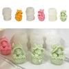 Silicone Cauliflower Bowknot Rabbit Decor Mold Resin Epoxy Craft Clay Crafts DIY Ornament Jewelry Candle Making Tool