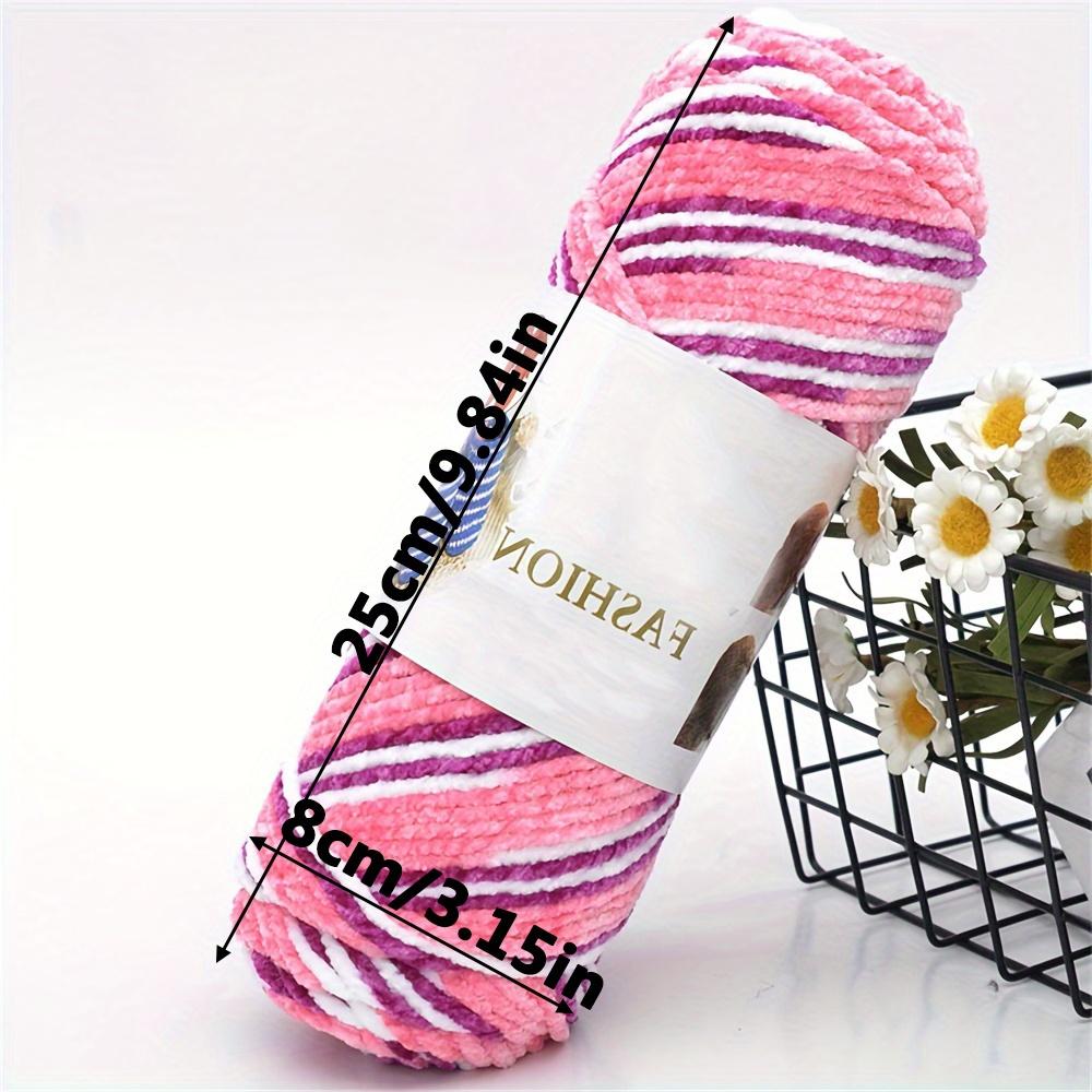 2pcs Three-Strand Glossy Velve Yarn Ultra-Soft Luxurious Ideal for DIY Knitting Crocheting Crafting Scarves Shawls Blankets Colorful Handmade