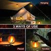 Second Gen USB-Rechargeable Solar Flame Lantern for Garden & Camping
