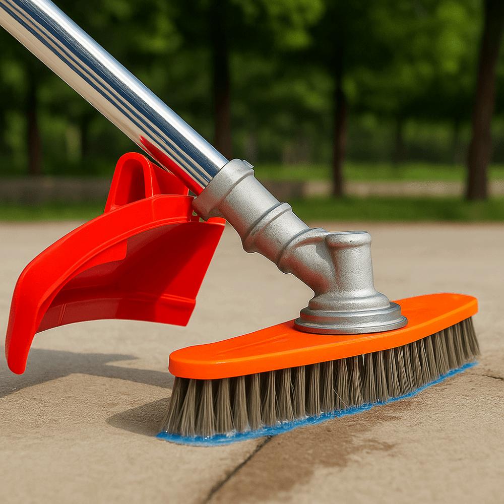 Lawn Mower Cleaning Brush High-Efficiency Adjustable Handle Weed Remover Tool for Deck Garden Yard Floor Patio Farm Tile Grout