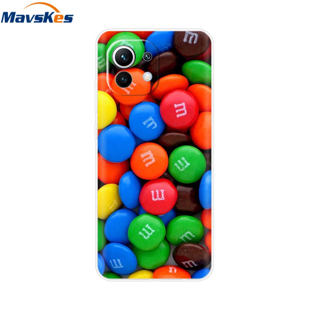 Case For Xiaomi 11 Lite NE 5G Soft TPU Silicone Cover For Xiaomi Mi 11 Lite Mi11 Lite Cases For Xiomi Mi 11 Funda Fashion Bumper