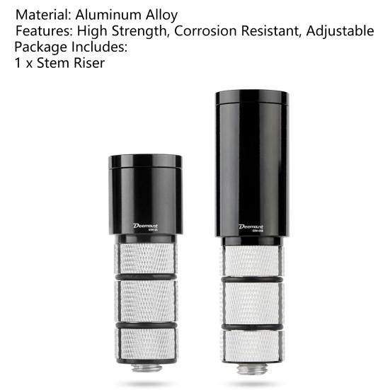 Fork Stem Riser Adjustable Solid Aluminium Alloy Rust Resistant Fork Stem Extender