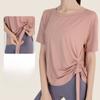 Yoga Wear Women's Summer Short-sleeved Quick-drying Clothes T-shirt Fitness Clothing Morning Running Loose Sports Tops