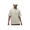 Jordan Crew Neck Pullover Short Sleeve T-Shirt Men Tops Beige FZ1913133