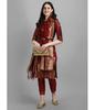 Women's Designer Party Wear Top Tunic Cotton Silk Kurti Pant Dupatta Set Salwar Kameez