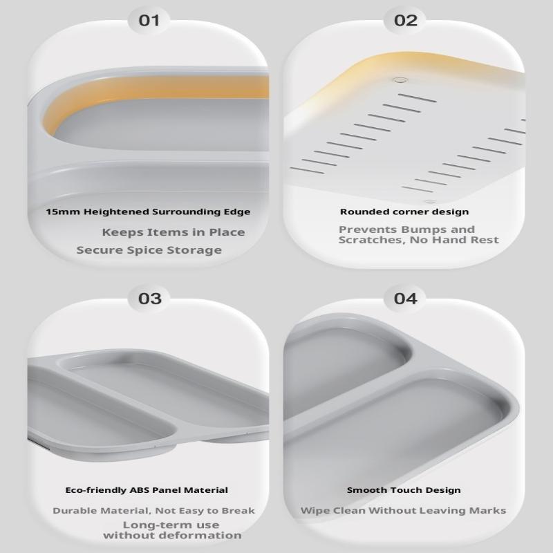Sealed Open Spice Container Food Grade Transparent Food Storage Container Household Portable Seasoning Storage Tray
