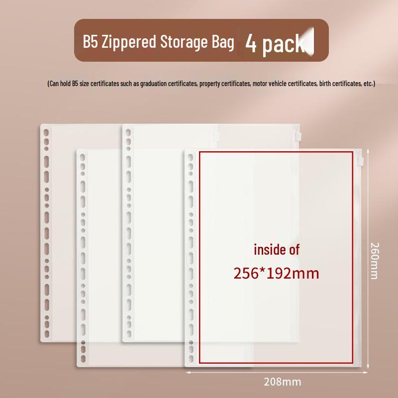 A4 Familien Dokumentenaufbewahrungstasche für Urkunden & Reisepässe, Reißverschluss