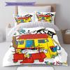 Pippi Longstocking Custom Name Pattern Bedding,Quilt Set Quilt Cover Pillowcase Home Birthday Gift(1 * duvet cover + 2 * pillowcase, without core)