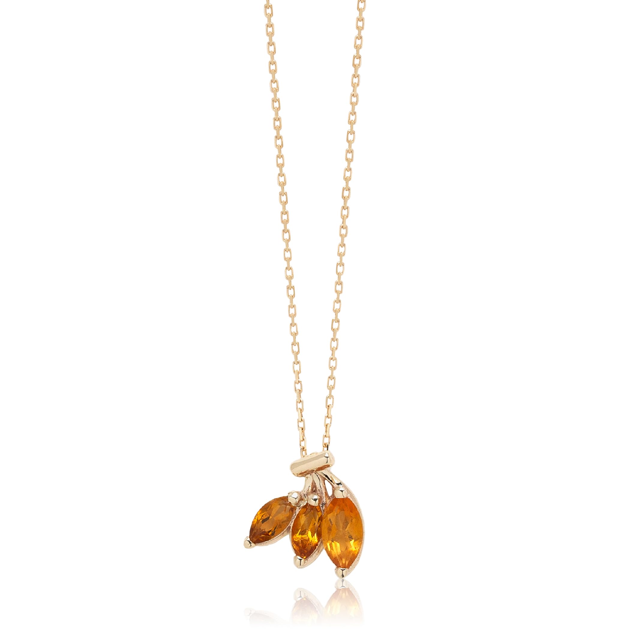 

WEB Limited K10 Yellow Gold Citrine Banana Necklace [Ester] 0452-7314-0019-0000