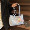 Commuter To Work Canvas Bag Bag Women's New Trendy Summer Shoulder Armpit Bag Casual Large Capacity Tote Bag