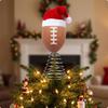 Christmas Tree Topper Textured with Spring Base Long-Lasting