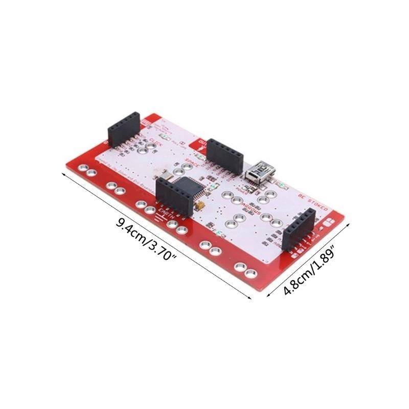 For Makey, the Main Control Board Is Compatible with a Complete Set of USB Data Cables and Crocodile Clip Cables Module