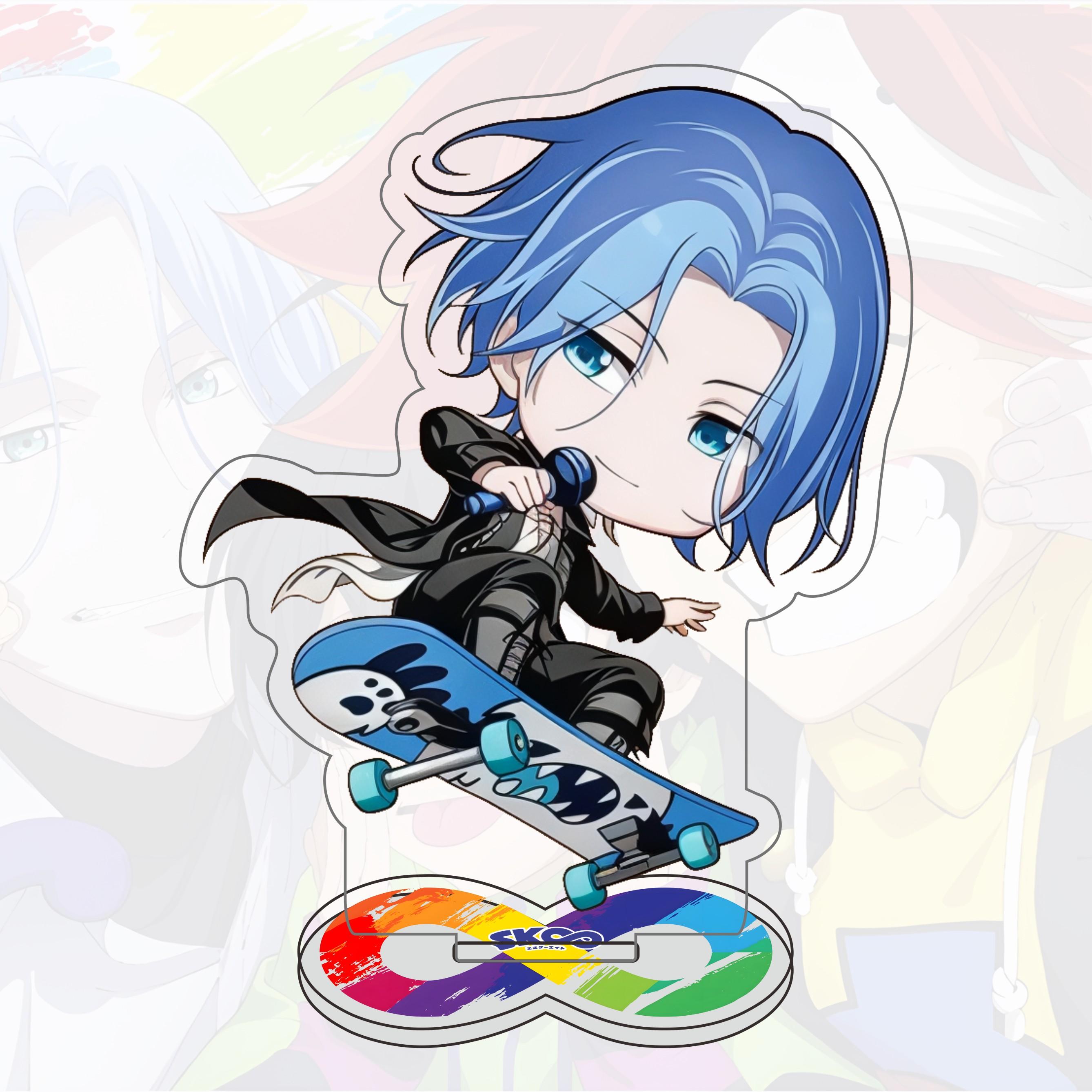 

Anime Sk8 The 10cm Acrylic Standee Reki Kyan Langa Hasegawa Cosplay Prop Chains Desktop Ornaments Jewelry 10 cm