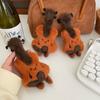 Plush Backpack Pendant Cartoon Keyring Cute Violin Keychain
