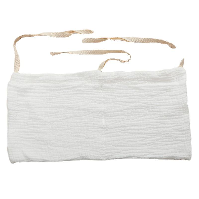 Pure Cotton Baby Bed Bumper & Hanging Bag with Double Pockets for Bottles and Diapers