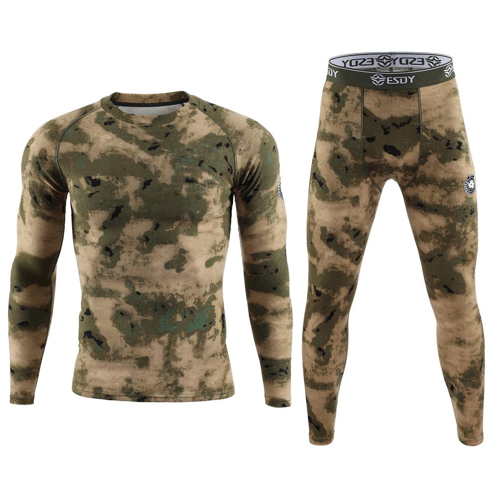 Outdoor new fleece thermal underwear, German fleece suit, men's cycling clothes
