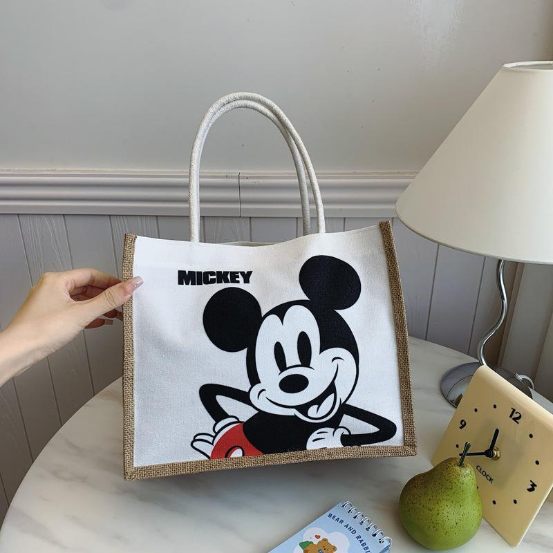 

Linen handbag to work, hand carry, commuter bag, lunch box bag, toilet bag, breathable mommy