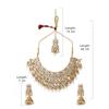 Tone Kundan Choker Necklace Earring Maangtikka & Ring Set For Women
