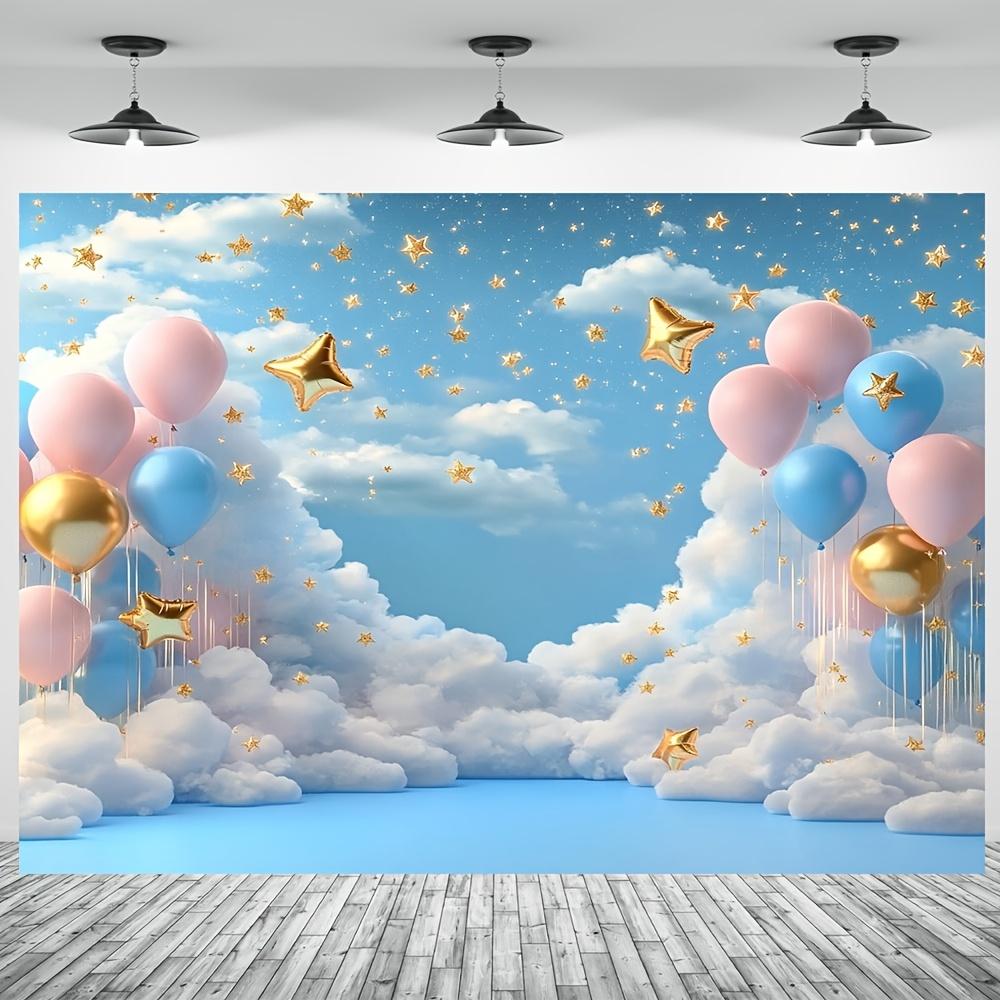 2D plane 1 dreamy cloud and balloon perfect for family gatherings and daily decoration