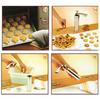 1 Set Non-stick Cookie Press Maker Food-grade Stainless Steel Sweet Pastry Biscuit Maker Set Kitchen Accessories