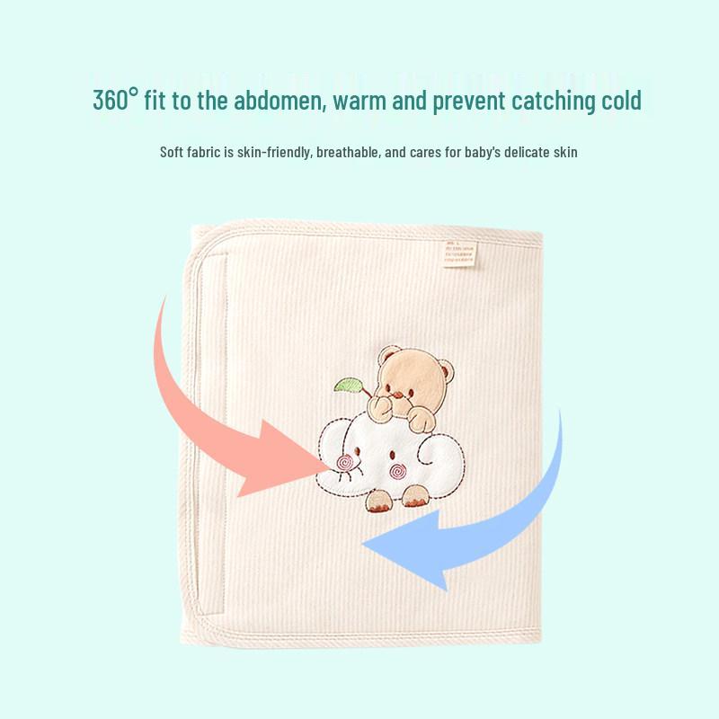 רצועת בטן מותניים גבוהים לפעוטות: מגן בטן לתינוק להגנה מפני קור בטבור.