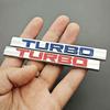 3D Metal Turbo Logo Car Rear Trunk Emblem Badge Sticker For S7 Volkswagen Ford Nissan Toyota Honda Jeep Volvo Opel Accessories7S