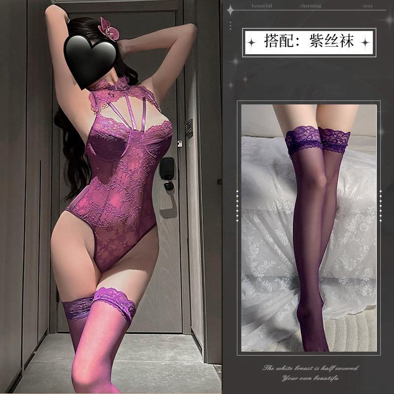 Sexy lingerie sexy onesie uniform seduction passion tease advanced sense inside lace hip skirt uniform women