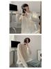 Men's 2023 Autumn Trendy White Hollow-Out Ripped Loose Knit Sweater, Korean Style.