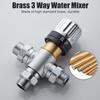 Temperature Control Valve As Shown Copper Water Valve Anti-Block Design Compact Kitchen Design Bathroom Installation