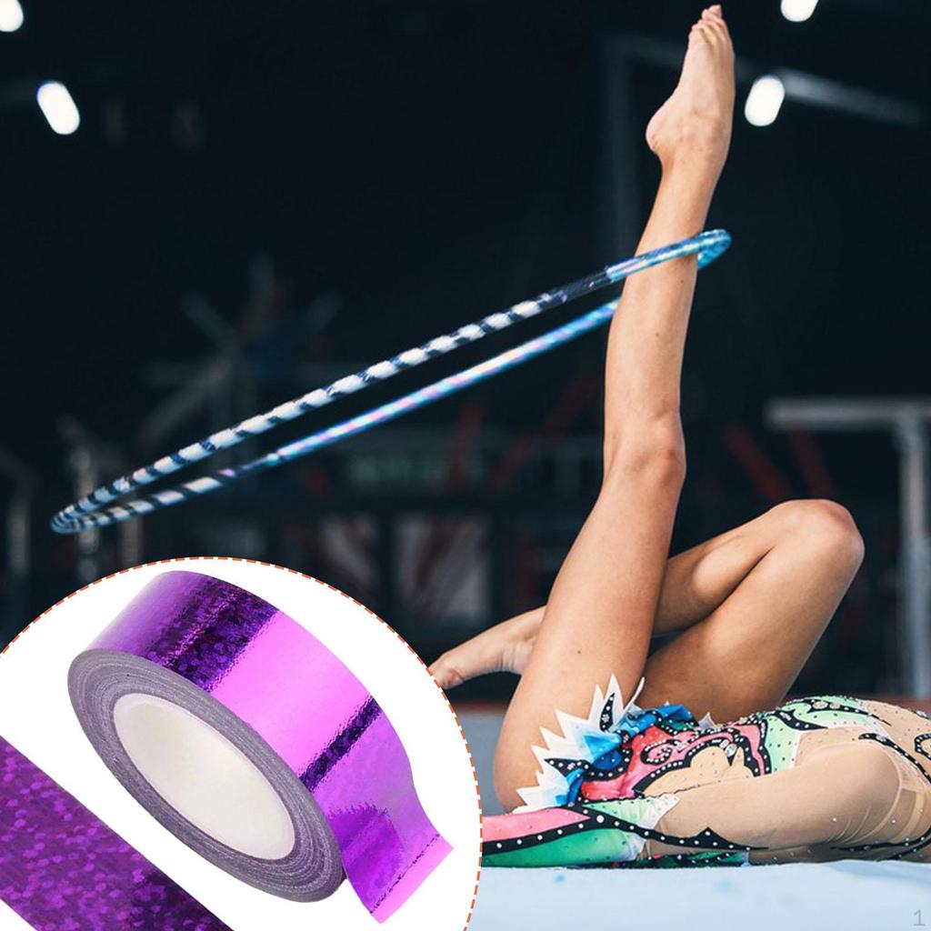 Gymnastics Hoop Tape Decorative 0.59 Inchx 5 M/ 16.4 ft Easy Application Thick 1.5 cm x M