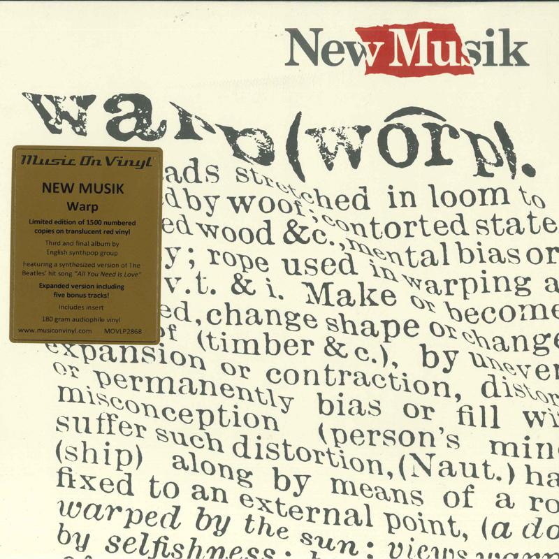 

LP Record NEW MUSIK WarpRed Vinyl MOVLP2868 Music On Vinyl 2022 Europe Dance Electronica