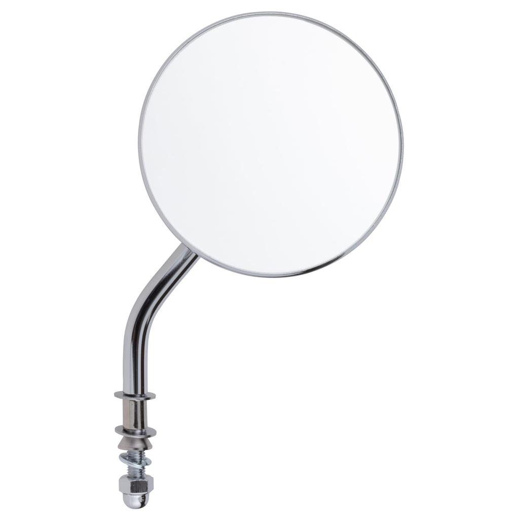 Kijima Motorcycle Parts Left and Mirror 1 for Certified Chrome Mirror, Round, Right, Finish, 101mm, Piece, Harley, '07 Compatible, Plated, HD-07141