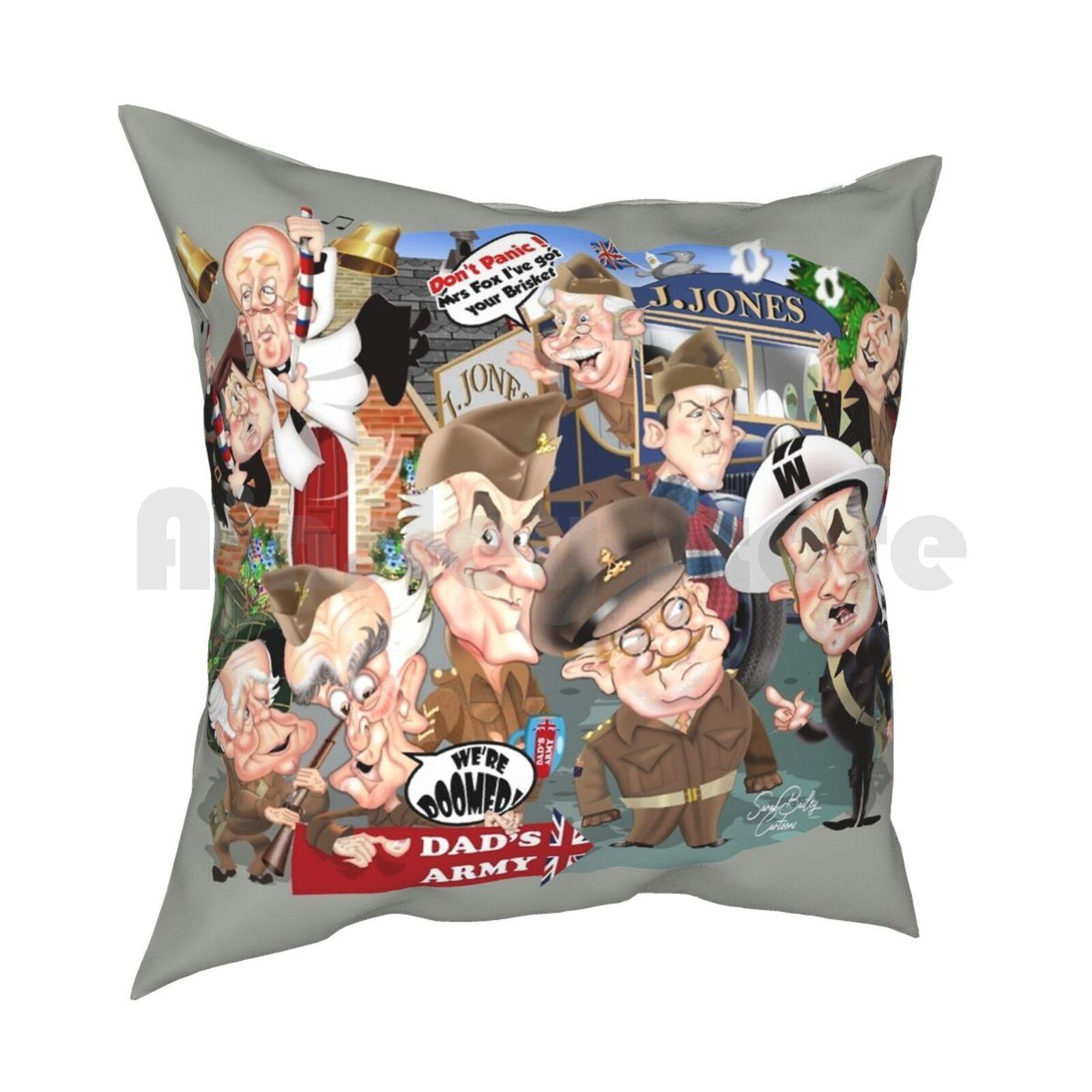 Dads Army Collective Pillow Case Printed Home Soft Throw Pillow Dads Army British Vera Lynn Home Guard 30cmx30cm