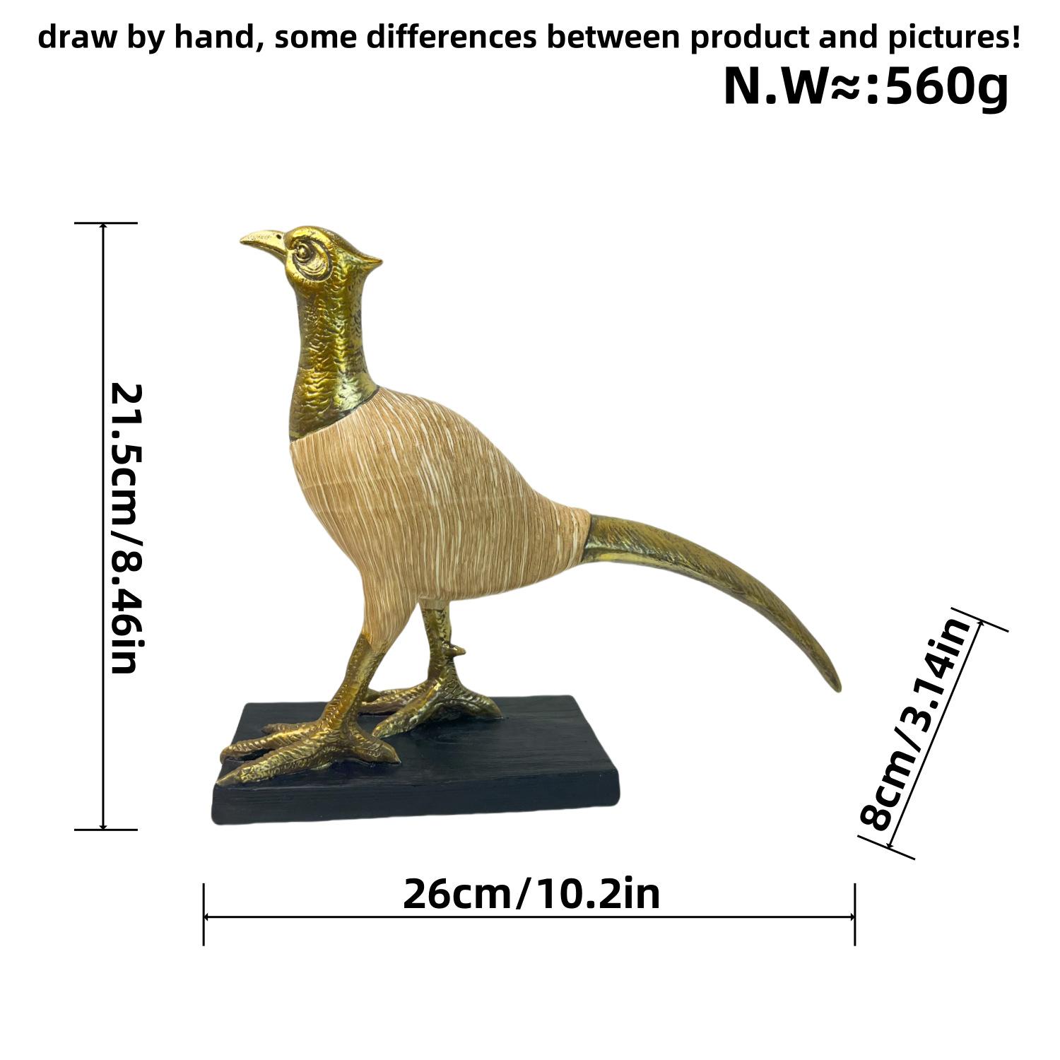 

Nordic Minimalist Long Tail Bird Water Transfer Resin Craft Ornaments Home Living Room Work Exhibition Hall Decorations
