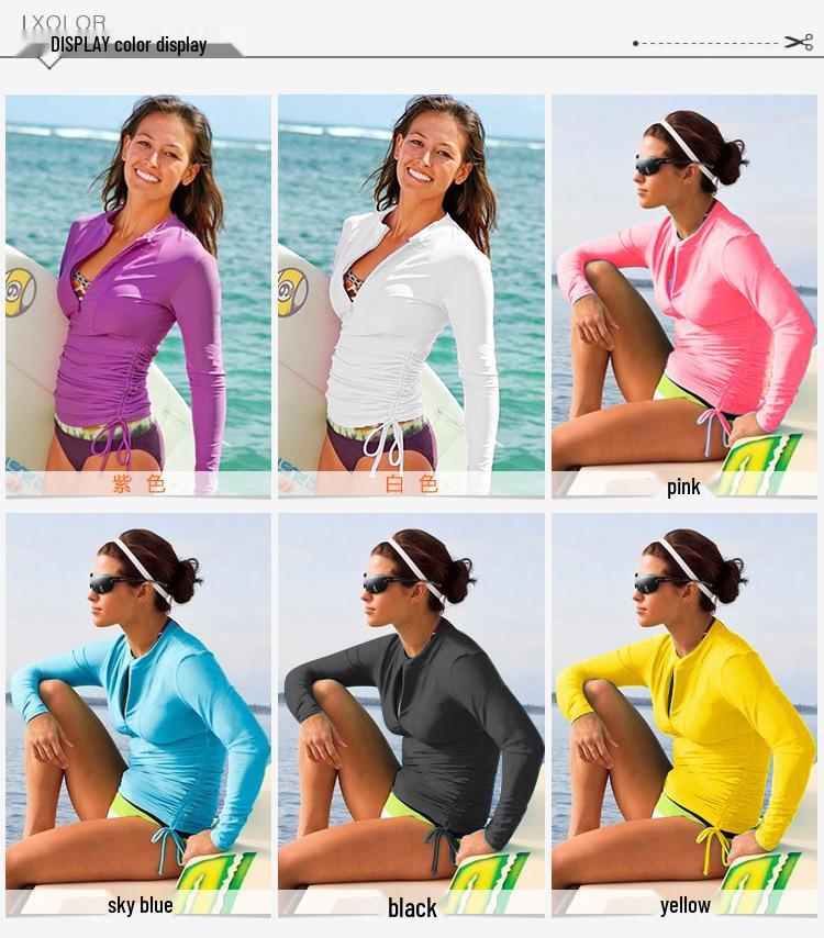 Women's Long Sleeve Quick-Dry Swimsuit – Jellyfish Suit, Breathable Surf & Dive Wear