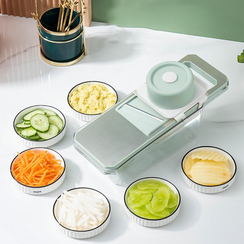 Potato Shredder Slicer Multifunctional Vegetable Cutter Mandoline Slicer Chopper Kitchen Cooking Coarse Shredded Radish Inserter